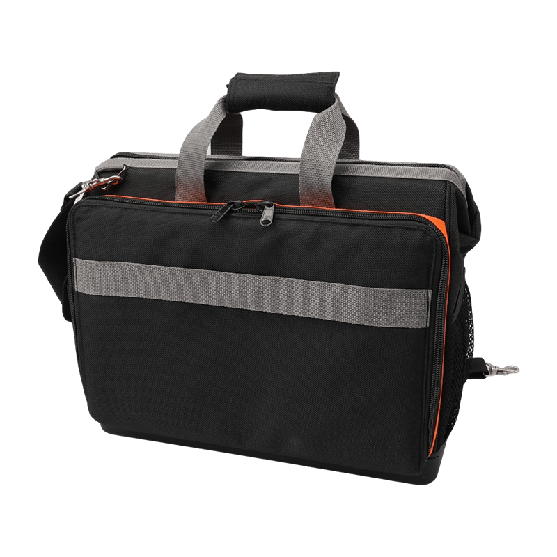 17' 45 POCKETS AND HOLDERS  BOTH SIDE OPEN  LAPTOP TECH TOOL BAG WITH WATER PROOF TPR BOTTOM,   JKB-25519-17