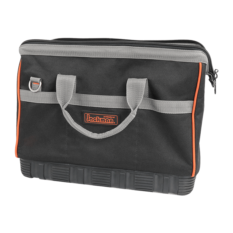 16' 17POCKETS GATE MOUTH TOOL BAG WITH HEAVY DUTY WATER PROOF PVC BOTTOM JKB-22413-16