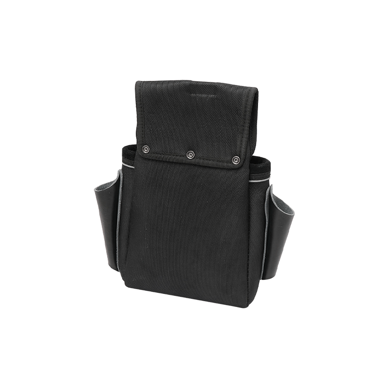 HIGH-GRADE TOOL POUCH WITH GENUINE LEATHER EDGE AND SIDE POCKET JKB-45818