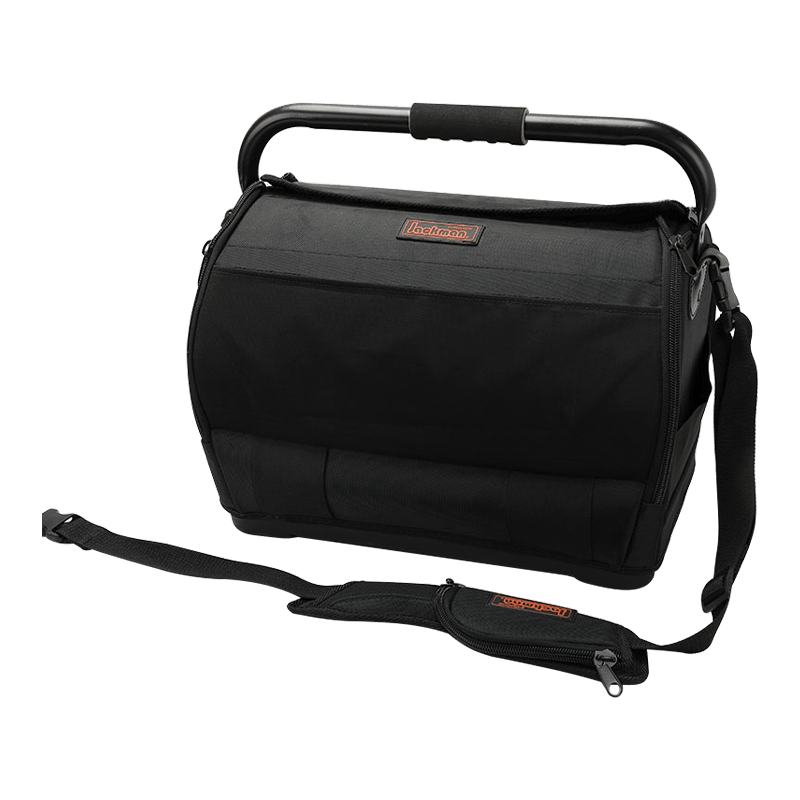  18' BOTH SIDE OPEN TOOL BAG WITH ROTATABLE STEEL BAR HANDLE WITH HARD BOTTOM JKB-86915