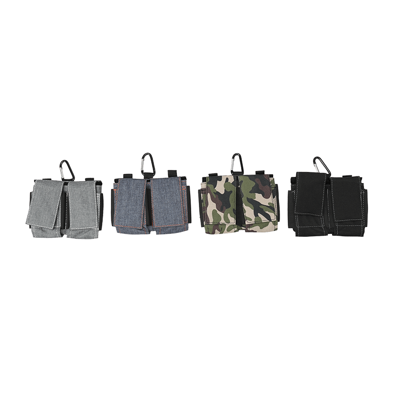 Gray double cellphone pouches JKB-108618GR