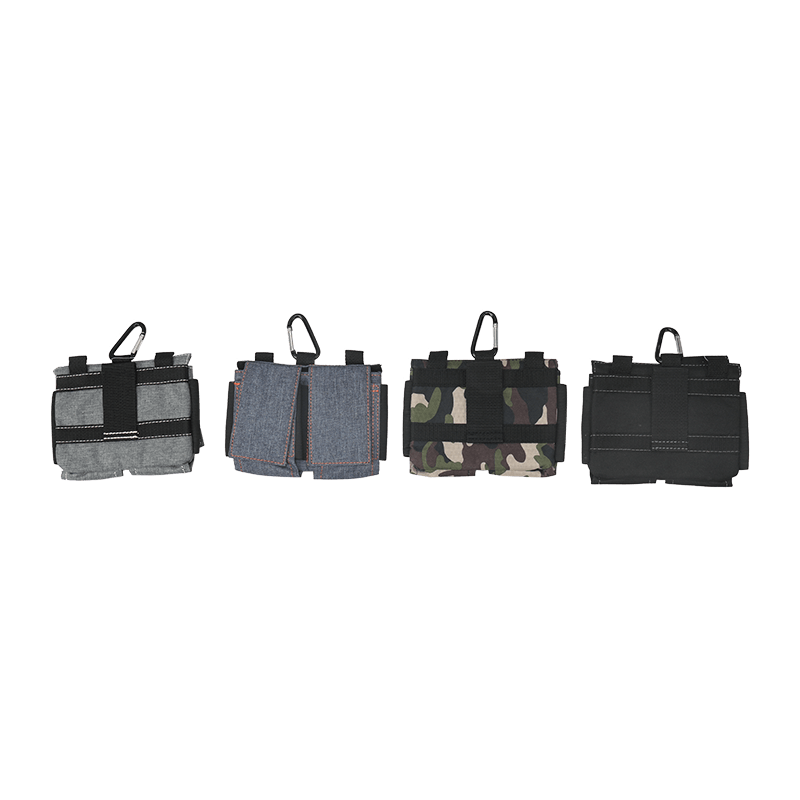 Gray double cellphone pouches JKB-108618GR