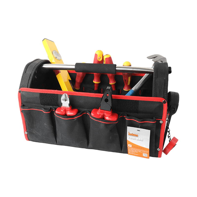 17“ OPEN TOTE BAG,TOOLBAG TOOL ORIGINZER WITH COVER  JKB-243M-17