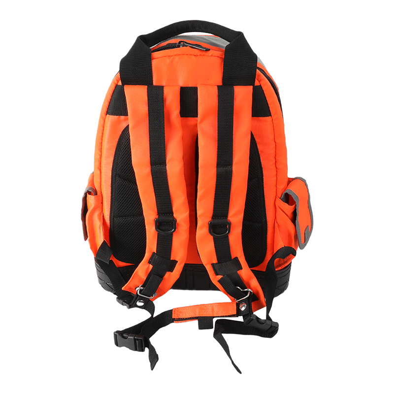 Hard bottom engineering backpack with broad reflect strip JKB-64020