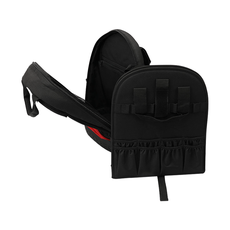 TOOL BACKPACK WITH HEAVY DUTY HARD BOTTOM AND  REMOVABLE INTERIOR TOOL PALLETE JKB-64115 