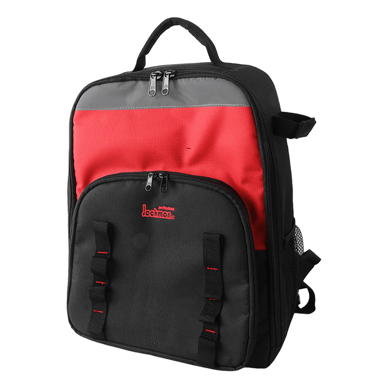 11 pockets multi- purpose backpack with reflect strip , built-in removable  tool panel JKB-65021