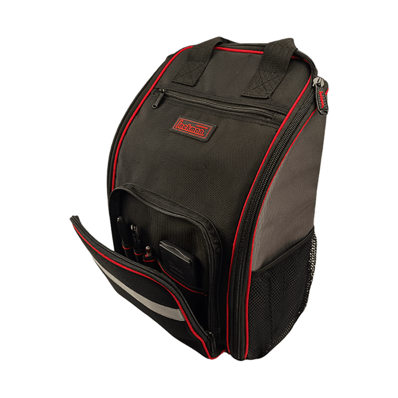 Wide zipper open tool backpack with reflect strip JKB-65820