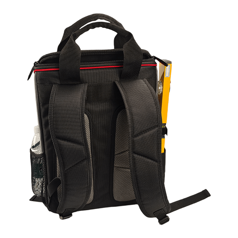 Wide zipper open tool backpack with reflect strip JKB-65820