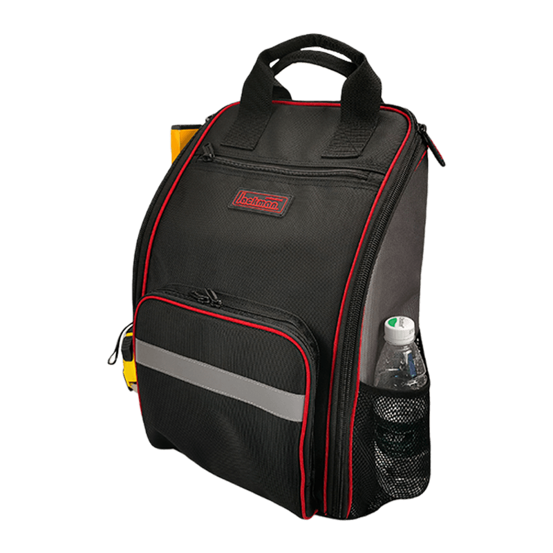 Wide zipper open tool backpack with reflect strip JKB-65820