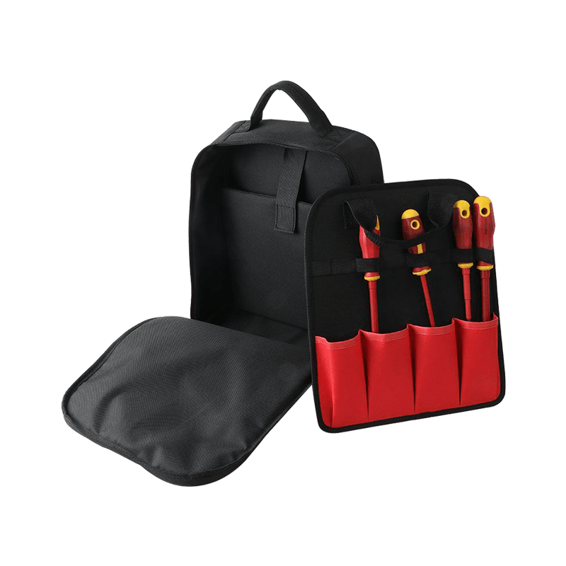 11 pockets multi- purpose backpack with reflect strip , built-in removable  tool panel JKB-65021