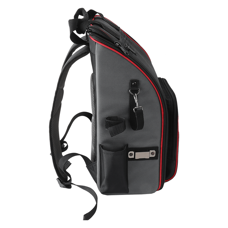 Wide zipper open tool backpack with reflect strip JKB-65820