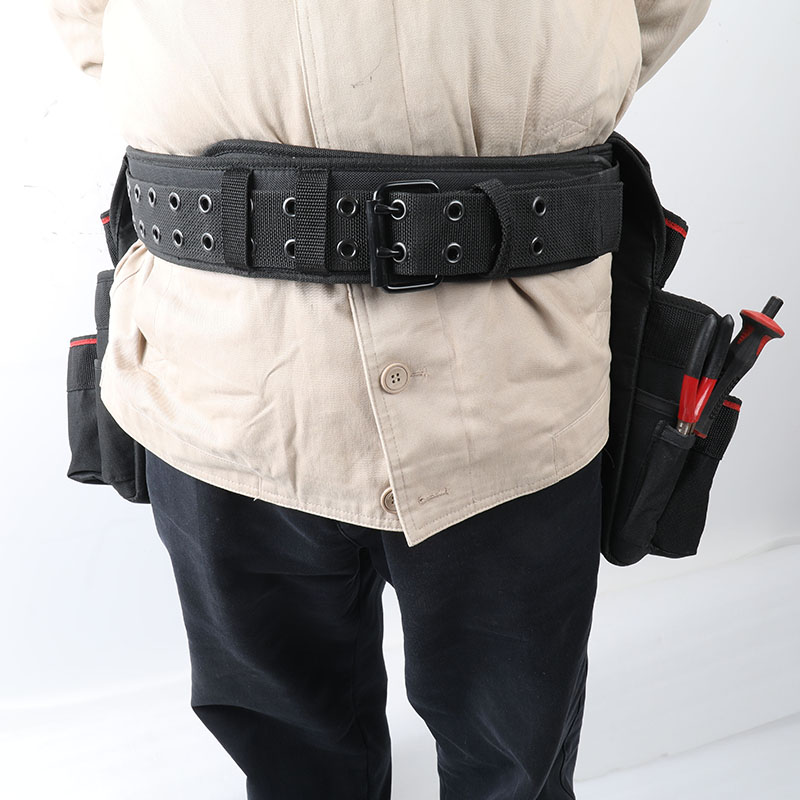 3 Comb waist support work belt hammer loop and pouches   JKB-337