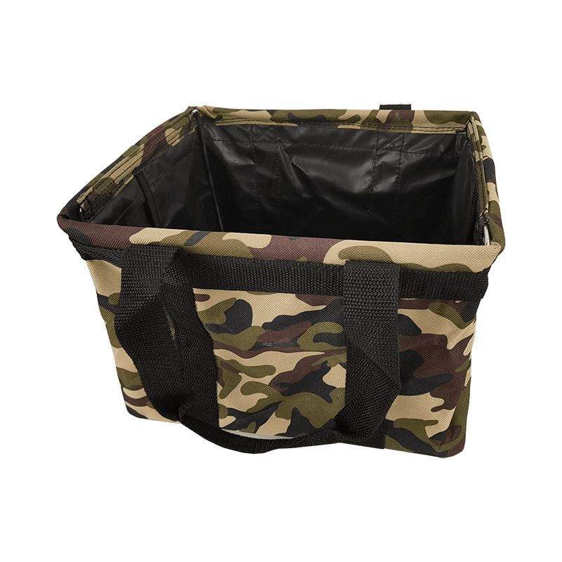 18cm Foldable  rectangular tool tote, camo,  JKB-702-2-CA