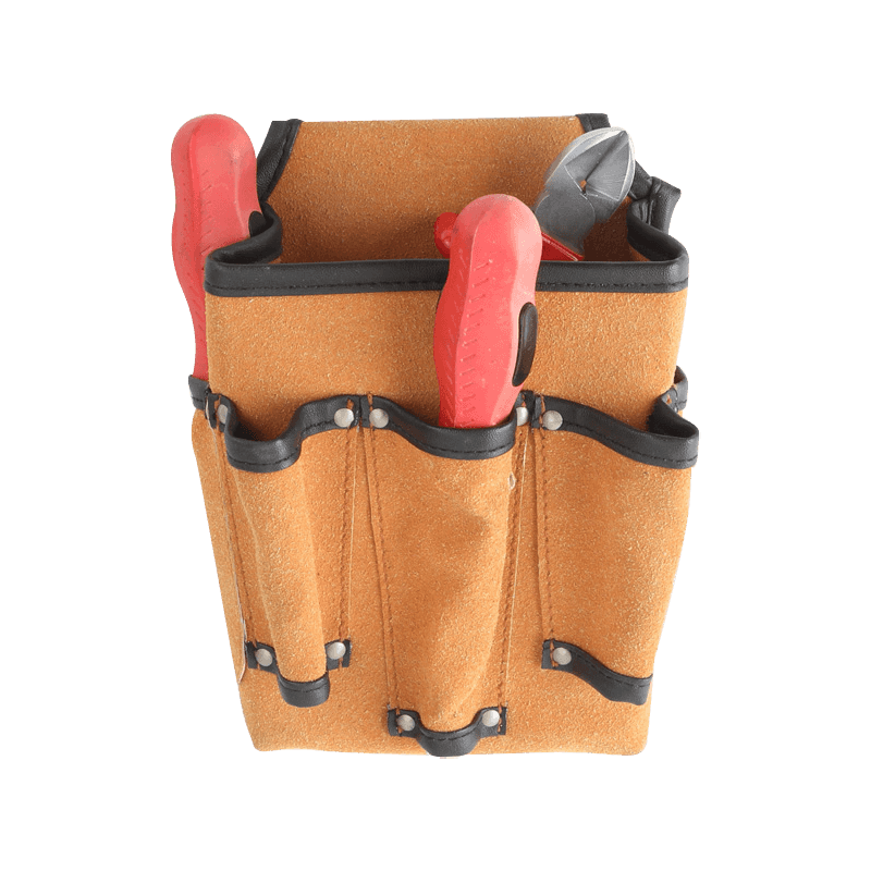 SMALL SUEDE LEATHERETTE ELECTRICIAN TOOL POUCH JKB-41113-P