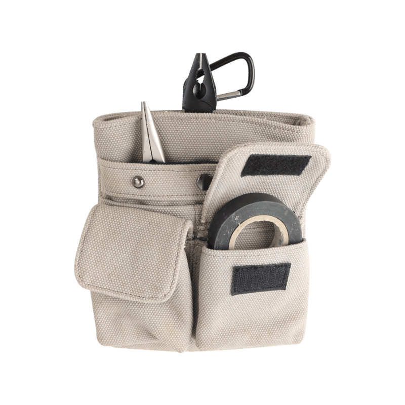 HEAVY DUCK CANVAS EIGHT POCKETS MULTI-PURPOSE SMALL WAIST TOOL POUCH JKB-48713