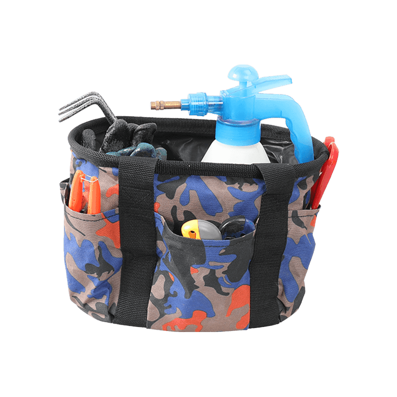 30cm Collapsible oval tool tote, camo,  JKB-74517