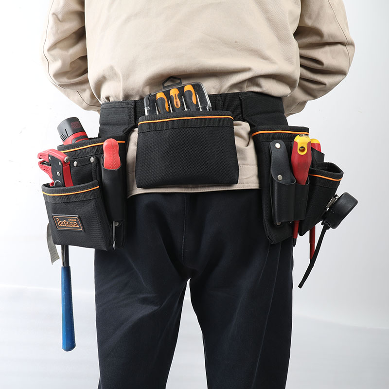 3-POUCHES TOOL BELT WITH HAMMER LOOP  JKB-340614